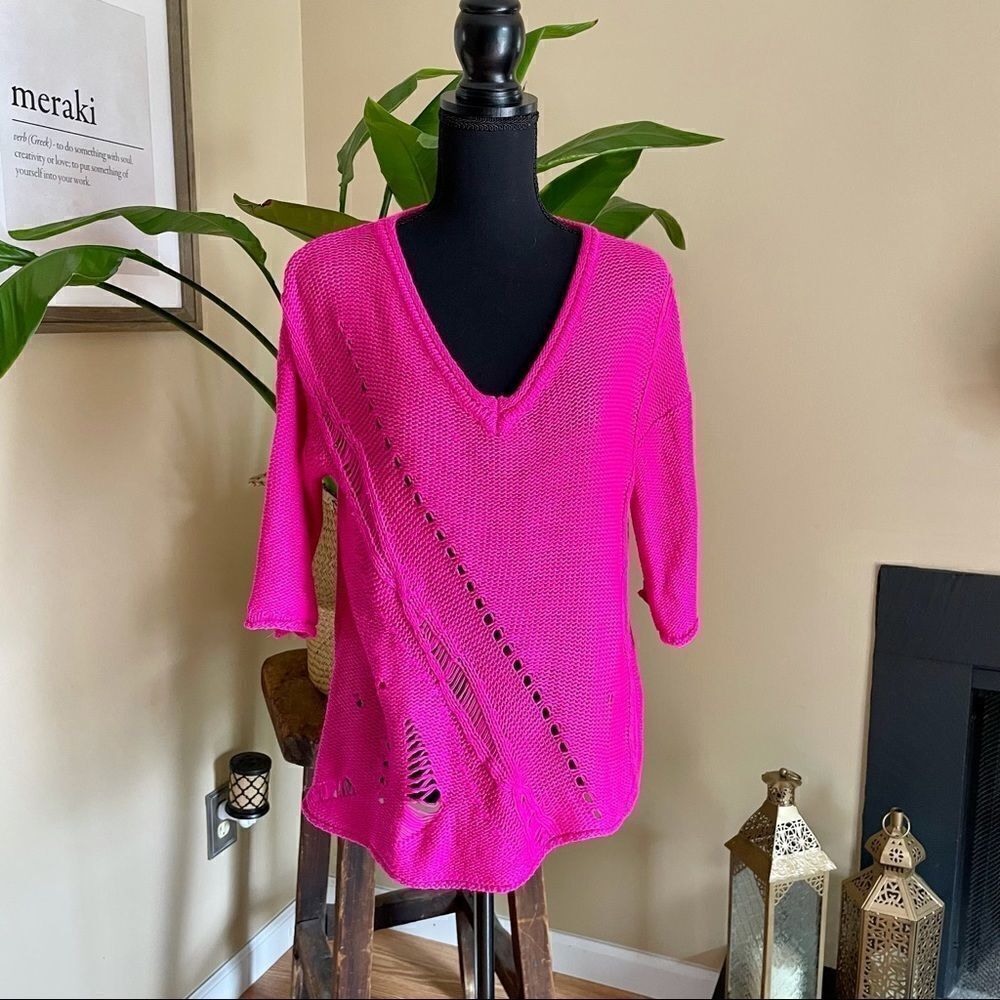 𝅺A+RO Hot Pink Sweater